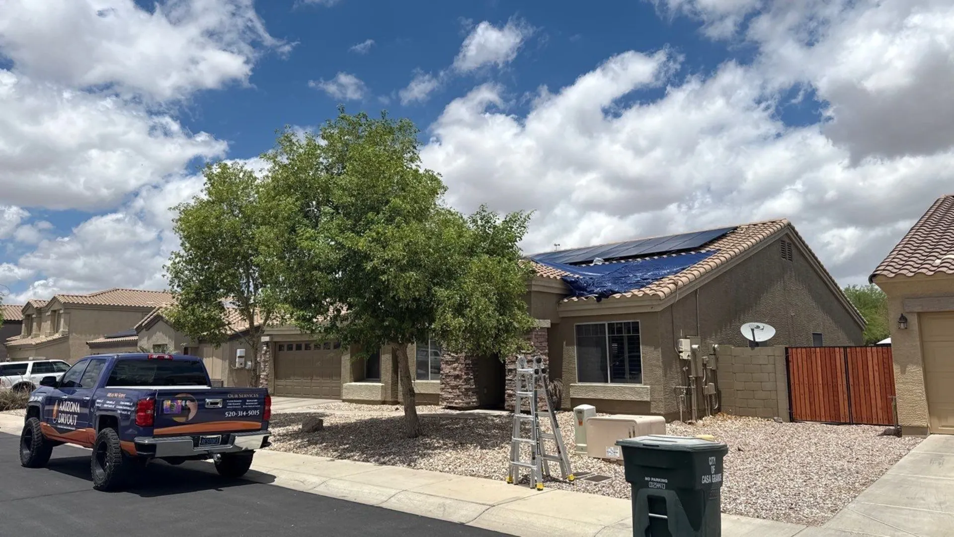 Storm Damage Restoration Hero Background